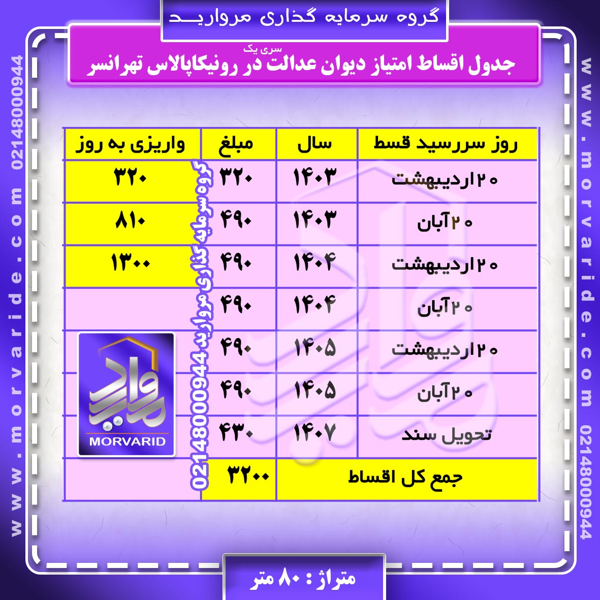 جدول اقساط دیوان عدالت اداری سری یک