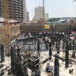 عملیات بتن ریزی اسکلت طبقات منفی برج نخل (شمیم رحمت3) خرداد 1400