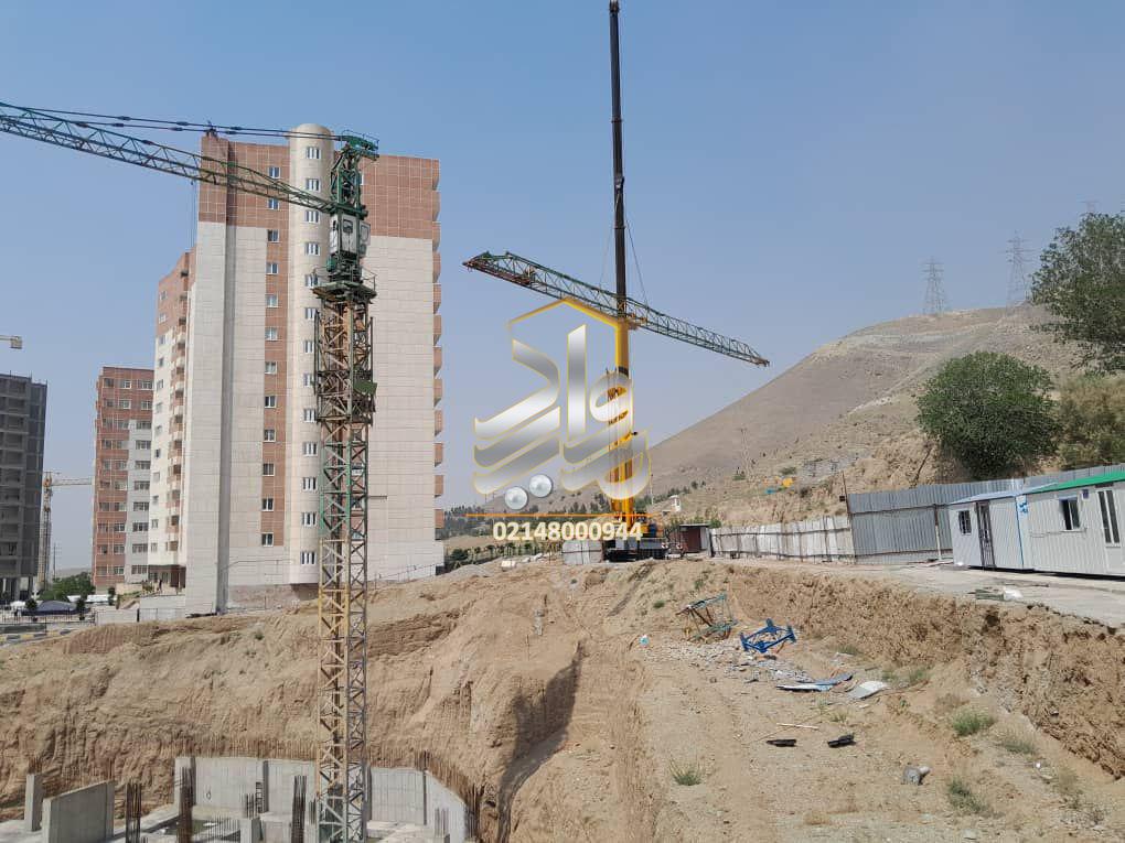 عملیات نصب تاورکرین پروژه نارنجستان5-خرداد1402