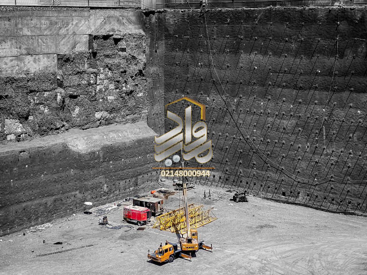عملیات نصب تاورکرین و اتمام گودبرداری پروژه زاگرس-شهریور 1402